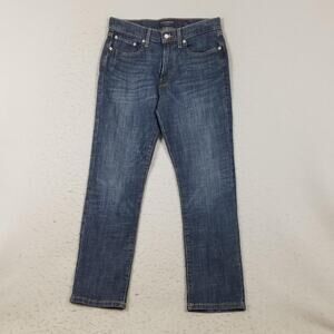 Lucky Brand Jeans Mens 32x30 Blue Medium Wash 410 Athletic Slim Tapered Stretch